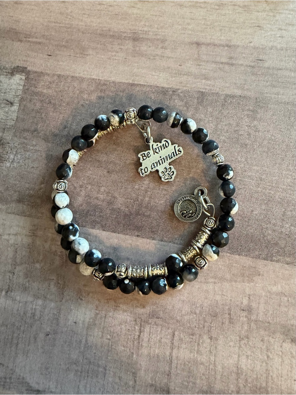 Agate Wrap Bracelet
